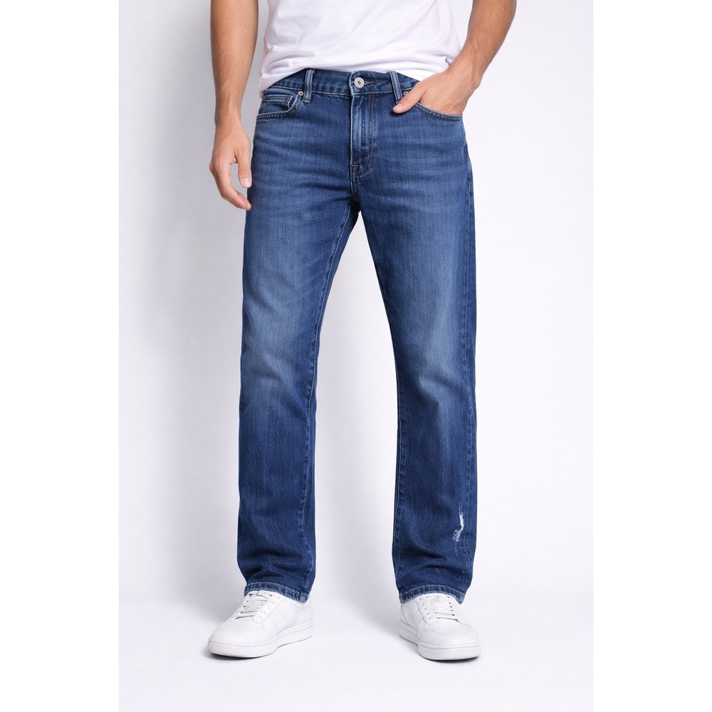 Gap Straigh Medium Wash Paint Splatter Work Jeans Men's 31x32‎